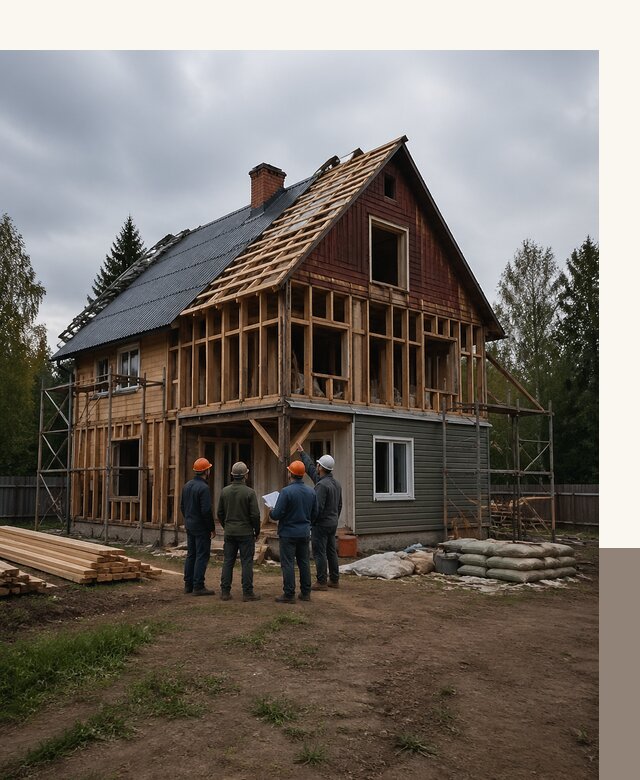 Реконструкция дачного дома в Еманжелинске под ключ с проектом